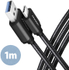 Fotoja e Kabllo AXAGON USB-A - USB-C SPEED USB3.2 Gen 1, 3A, 1m, e zezë, Picture 1