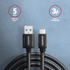 Fotoja e Kabllo AXAGON USB-A - USB-C SPEED USB3.2 Gen 1, 3A, 1m, e zezë, Picture 2