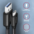 Fotoja e Kabllo AXAGON USB-A - USB-C SPEED USB3.2 Gen 1, 3A, 1m, e zezë, Picture 3