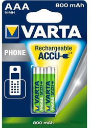 Fotoja e Bateri të rikarikueshme Varta, AAA / R03, 800mAh, 2 copë