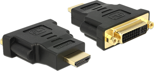 Fotoja e Përshtatës Delock AV, HDMI në DVI-I, i zi