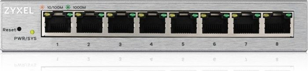 Fotoja e Switch ZyXEL GS1200-8-EU0101F, Gigabit Ethernet, 8 porte