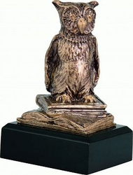 Fotoja e Figurë Victoria Sport Cast School Owl Science RTY630 / BR, e bronztë
