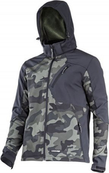Fotoja e Xhaketë për meshkuj Lahti Pro Softshell, me kapuç, L, e gjelbër/ e zezë