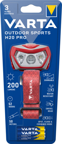 Fotoja e Llambë koke VARTA Outdoor Sports H20 Pro