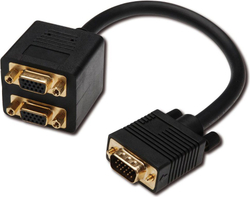 Fotoja e Kabllo Digitus splitter VGA, 0.2 m, e zezë