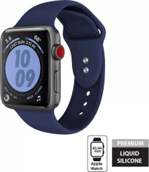 Fotoja e Rrip Crong Liquid për Apple Watch Band, 42/44mm, i kaltër i errët