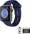 Fotoja e Rrip Crong Liquid për Apple Watch Band, 42/44mm, i kaltër i errët, Picture 1
