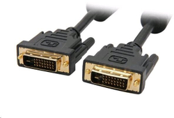 Fotoja e Kabllo C-TECH DVI-DVI, dual link, M/M, 1,8m, e zezë