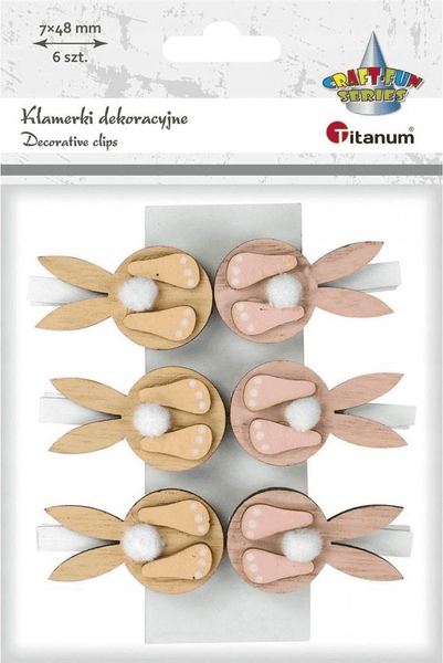 Fotoja e Mbajtëse dekorative prej druri Titanium, 6 copë
