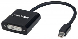Fotoja e Përshtatës Manhattan DisplayPort Mini - DVI-I, i zi