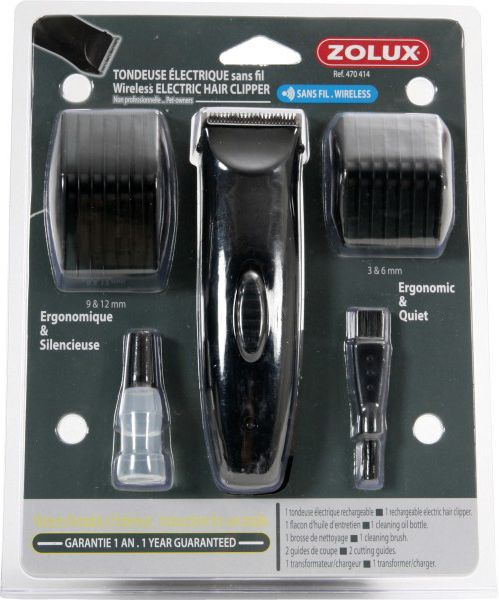 Fotoja e Makinë për çethje të qenëve Zolux 470414, 3mm, e zezë
