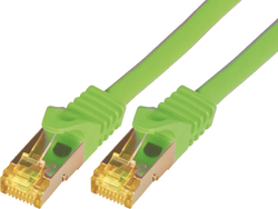 Fotoja e Kabllo Mcab Patchcord, Cat7, S-FTP, PIMF, LSZH, 1m, e gjelbër