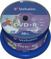 Fotoja e Set i CD DVD+R Verbatim 43512, 4.7GB, 16x, 50 copë
