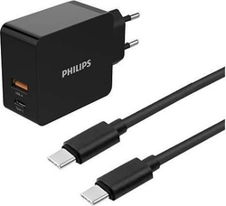 Fotoja e Karikues Philips DLP2621C/12, 1x USB-A, 1x USB-C, 3A
