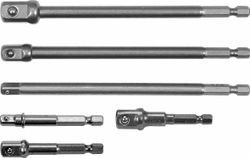 Fotoja e Përshtatës Yato, 6 copë, (1/4", 3/8", 1/2")