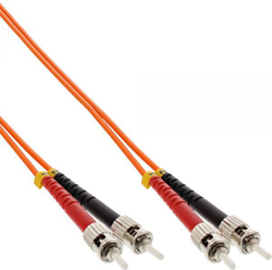 Fotoja e Kabllo optike InLine Fiber Patchcord ST/ST	(81503), 50/125µm, OM2, 3m, portokalli