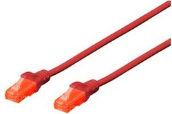Fotoja e Kabllo rrjeti Digitus Patchcord U/UTP, Cat6, 5m, e kuqe