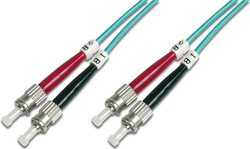 Fotoja e Kabllo patchcord Digitus, me fibër optike ST/ ST, OM3, 3m