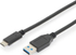 Fotoja e Kabllo Digitus USB-A - USB-C, 1m, e zezë, Picture 1