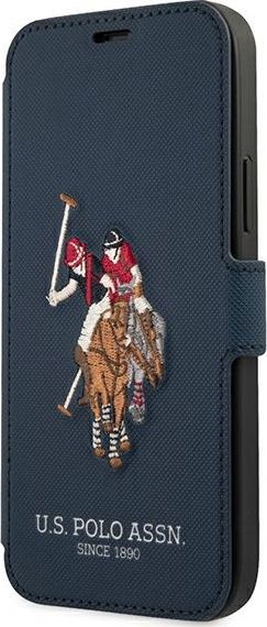 Fotoja e Mbrojtëse U.S. Polo ASSN për iPhone 12/12 pro, e kaltër / e zezë