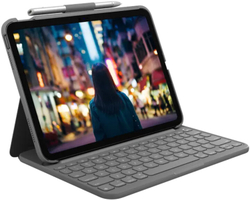 Fotoja e Këllëf me tastierë Logitech Slim Folio për Apple iPad 2022 (gjenerata e 10-të), US, gri