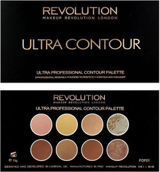 Fotoja e Paletë konturi Makeup Revolution Ultra Contour, 13g, 8 ngjyra