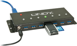 Fotoja e USB Hub Lindy 7x porte, USB-A 3.0