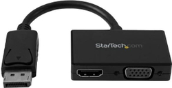 Fotoja e Përshtatës AV StarTech DisplayPort - HDMI - D-Sub (VGA), i zi