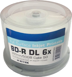 Fotoja e Disqe Traxdata BD-R DL (TRBDL50), 50 GB, 6x, 50 copë
