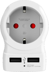 Fotoja e Karikues SKROSS  2x USB për përdorim në UK