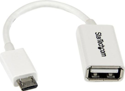 Fotoja e Përshtatës StarTech UUSBOTGW, microUSB në USB, i bardhë