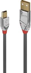 Fotoja e Kabllo USB Lindy, USB-A/miniUSB, 0.5 m, e hirtë