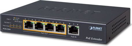 Fotoja e Zgjerues PoE Planet (POE-E304), i zi