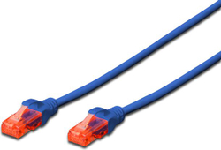 Fotoja e Kabllo rrjeti Digitus DK-1612-030/B, RJ-45, Cat.6, 3m, e kaltër