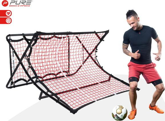Fotoja e Golë futbolli stërvitëse Pure2Improve, 1 x 1.1 m, e zezë