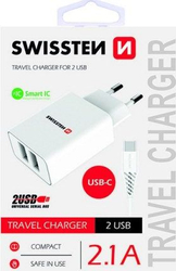 Fotoja e Karikues Swissten, 2x USB-A, 2.1A