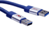 Fotoja e Kabllo Maclean USB-A - USB-A, 3m, e kaltër, Picture 1