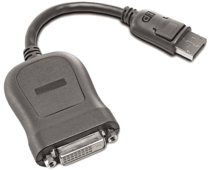 Fotoja e Përshtatës Lenovo DisplayPort, DVI-D AV, i zi