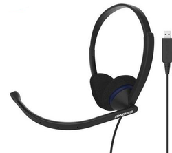 Fotoja e Kufje Koss CS200 me mikrofon, 22000 Hz, 20 Hz, të zeza