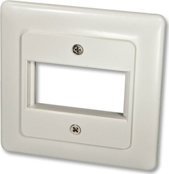 Fotoja e Kopertinë Lindy DE për 1 modul SnapIn, 80x80 mm, me kapak, e bardhë