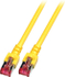 Fotoja e Kabllo rrjeti EFB Patchcord, Cat.6, S/FTP, PIMF, 1.5m, e verdhë, Picture 1