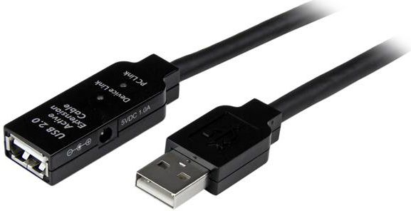 Fotoja e Kabllo zgjatëse StarTech USB 2.0, 10m, e zezë
