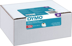 Fotoja e Etiketa standarde për adresa Dymo, 89x28mm, të bardha