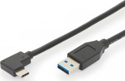 Fotoja e Kabllo Digitus USB-A - USB-C, 1m, e zezë