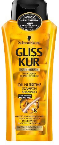 Fotoja e Shampon Schwarzkopf Gliss Kur Oil Nutritive, 400 ml