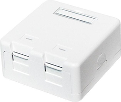 Fotoja e Kuti LogiLink Keystone 2-port UTP (NK4032), e bardhë