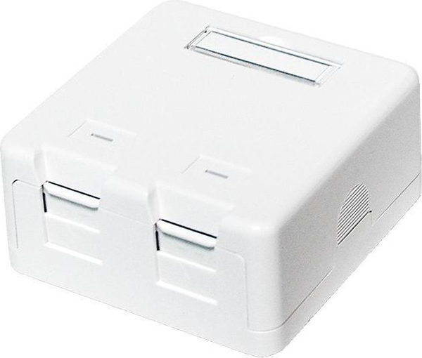 Fotoja e Kuti LogiLink Keystone 2-port UTP (NK4032), e bardhë