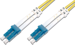 Fotoja e Kabllo patchcord Digitus, me fibër optike, LC - LC, OS2, SM, 5m