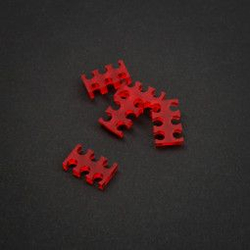 Fotoja e Aksesor me 6 vrima King Mod Services, 3 mm, e kuqe, 5 copë